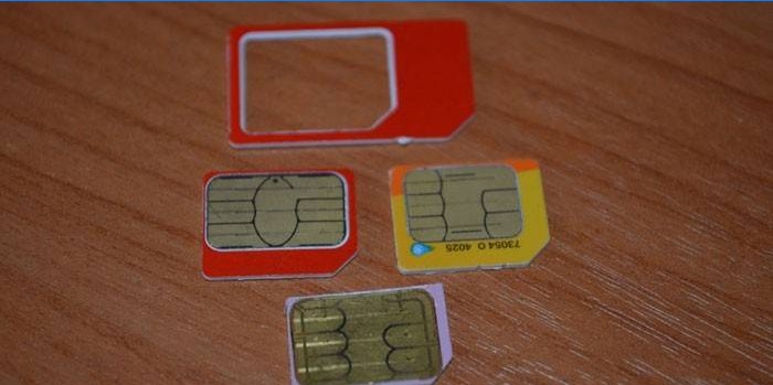 Tavaline, mikro- ja nano-SIM-kaart