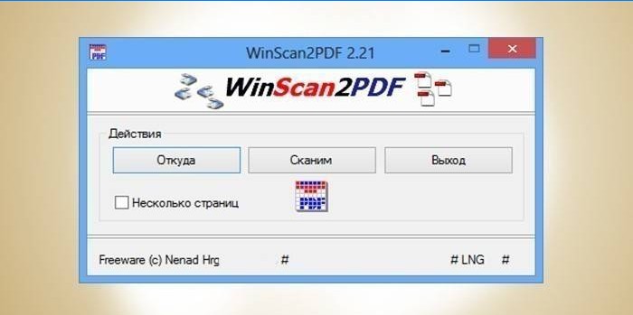 WinScan2PDF utiliidiaken