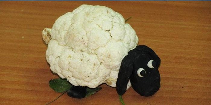 Laste käsitöö - lillkapsa lammas