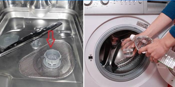 Naastude eemaldamine pesumasinast ja nõudepesumasinast