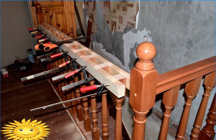 Kuidas kinnitada balustreid ja piirdeid: DIY puidust trepp